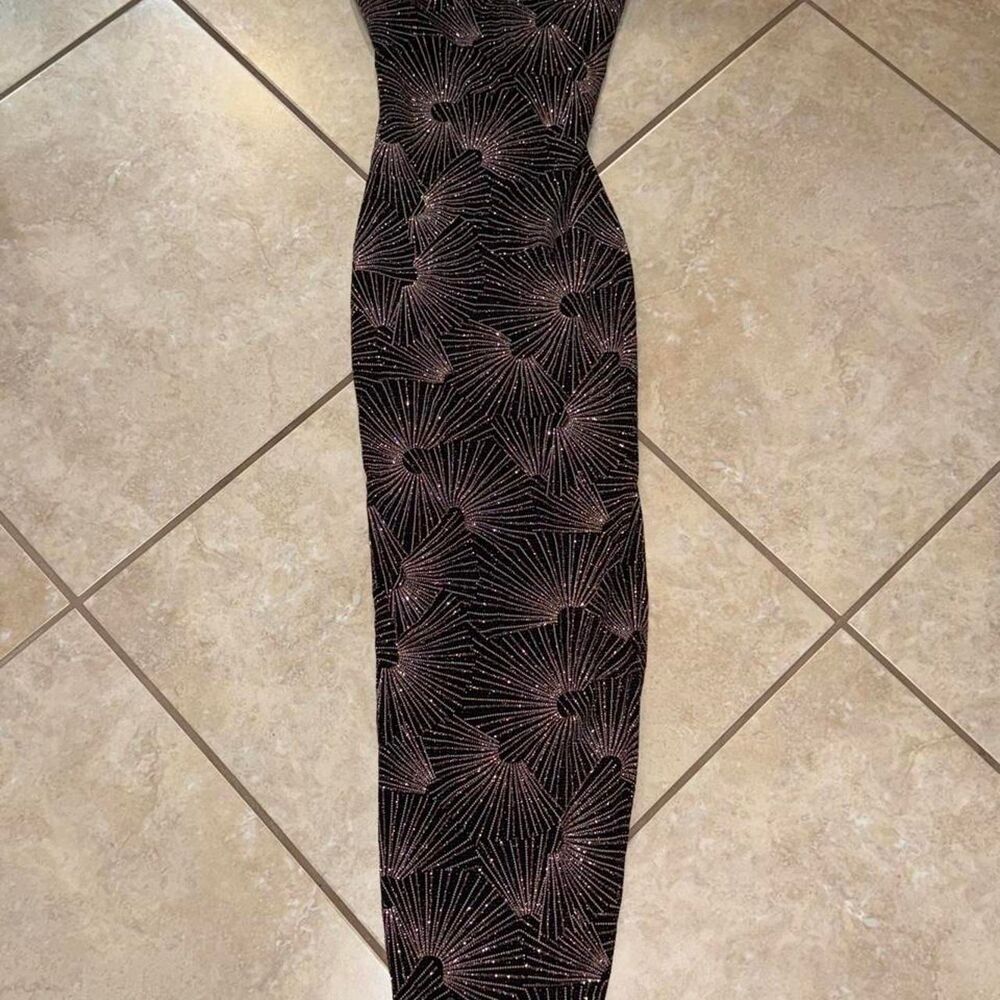 Women's Brown and Black Dress